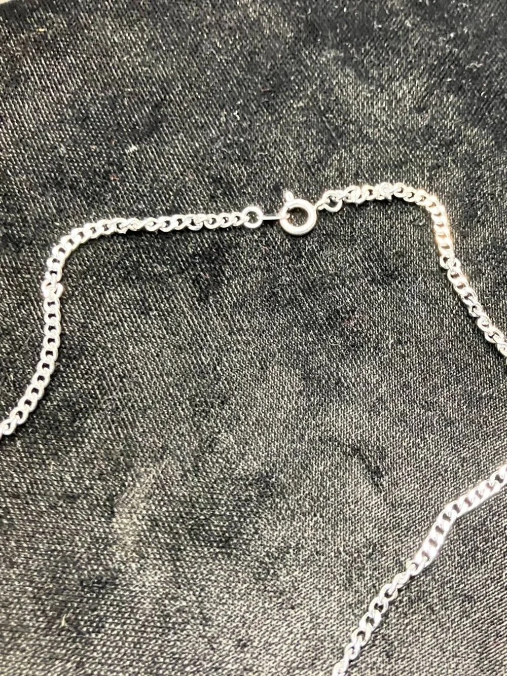 Silver Cross Pendant And Steel Chain